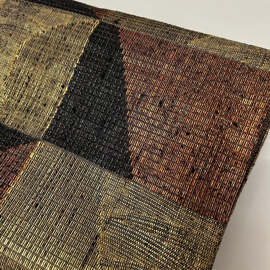 CH08様　AO-4269 袋帯 金彩 市松 ますいわ屋 モダンな加工