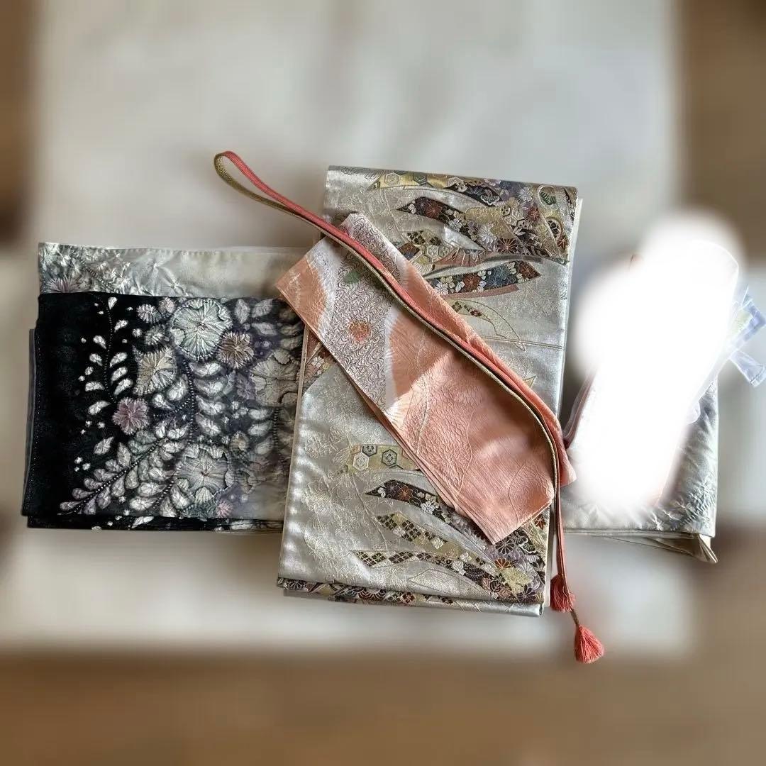 訪問着（辻ヶ花・翠山）・袋帯・帯締め・帯揚げ・重ね襟