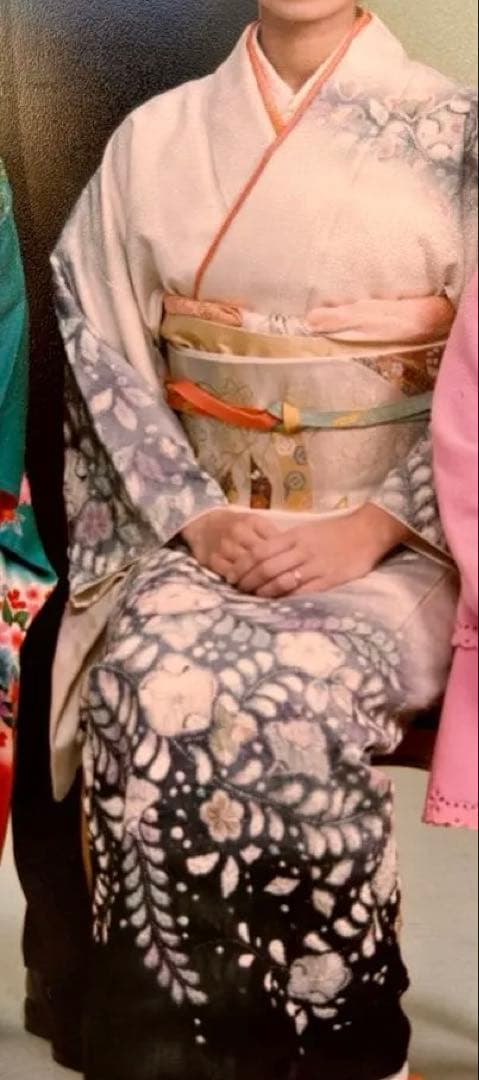 訪問着（辻ヶ花・翠山）・袋帯・帯締め・帯揚げ・重ね襟