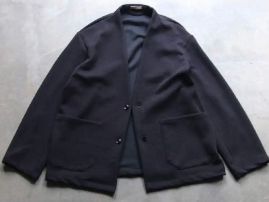 LAMOND (ラモンド) ノーカラージャケット カーディガンブラックsize3