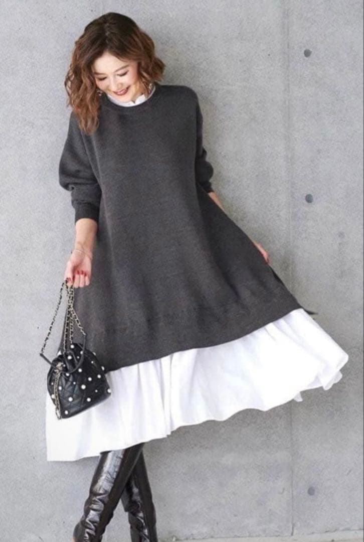 obli✳︎シャツドッキングワンピース