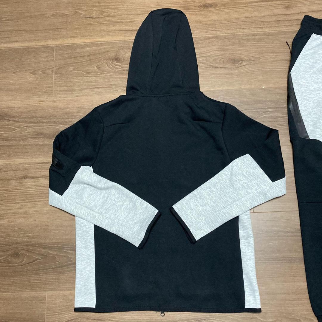 NIKE テックフリース フーディ 黒×グレー L セットアップ