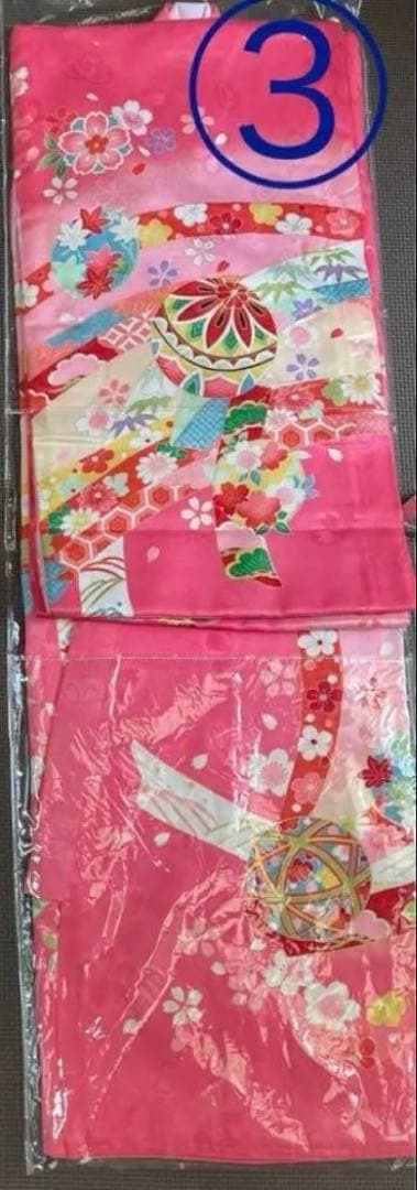 お宮参り ピンク 花柄 産着