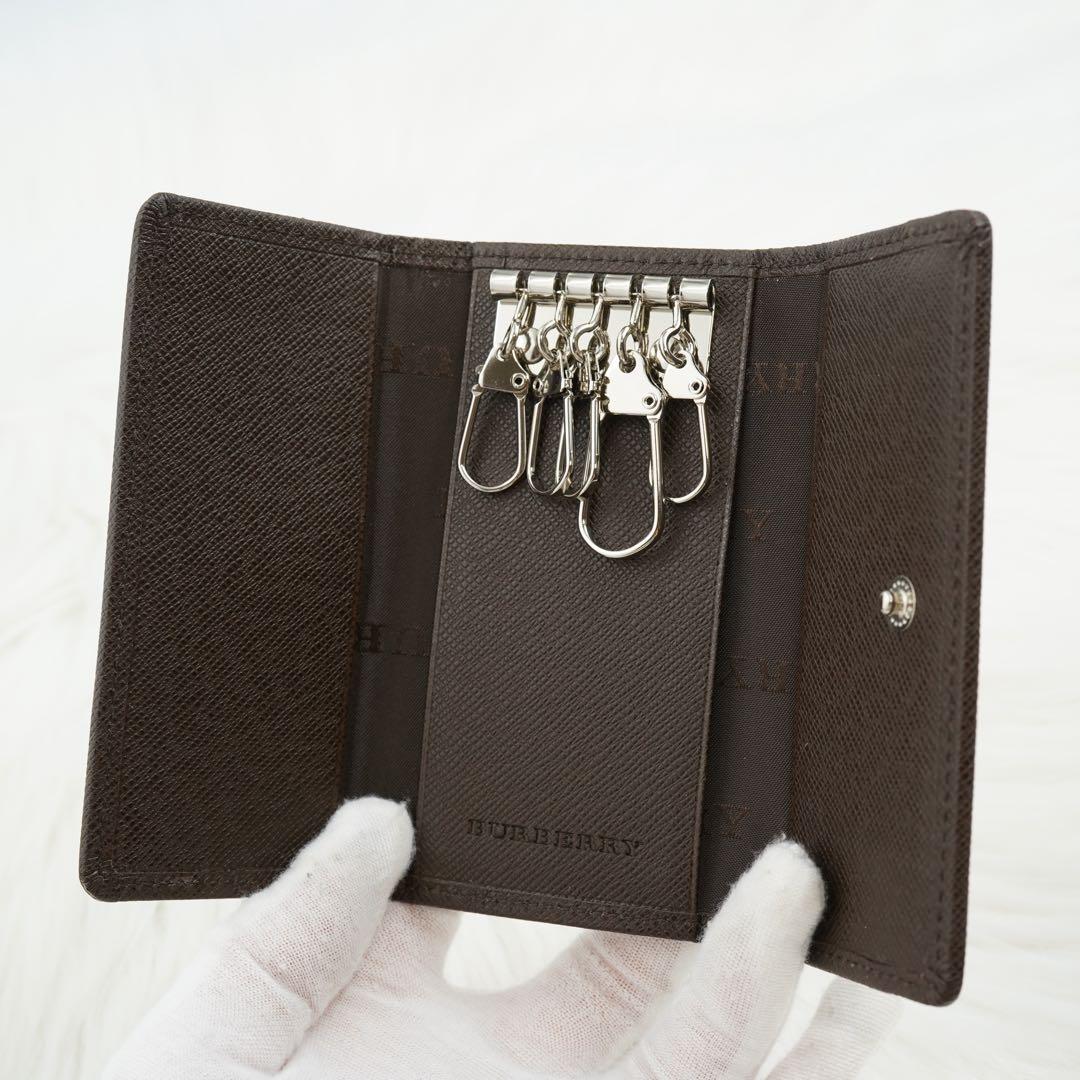 新品未使用品　BURBERRY LONDON キーケース　ノバチェック　ブラウン