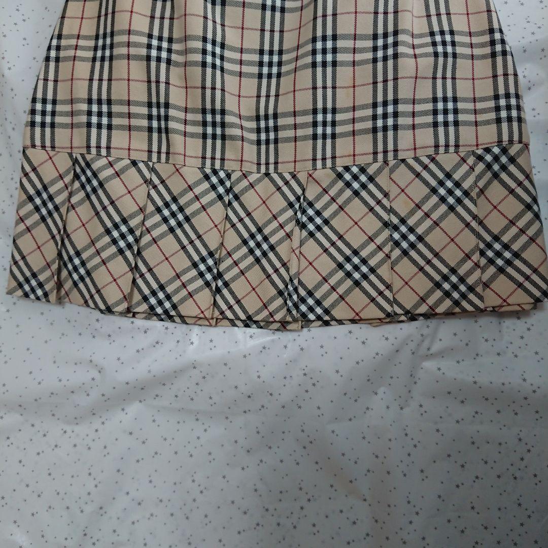 【新品未使用】BURBERRY/バーバリー ノバチェックミニスカート160Ａ