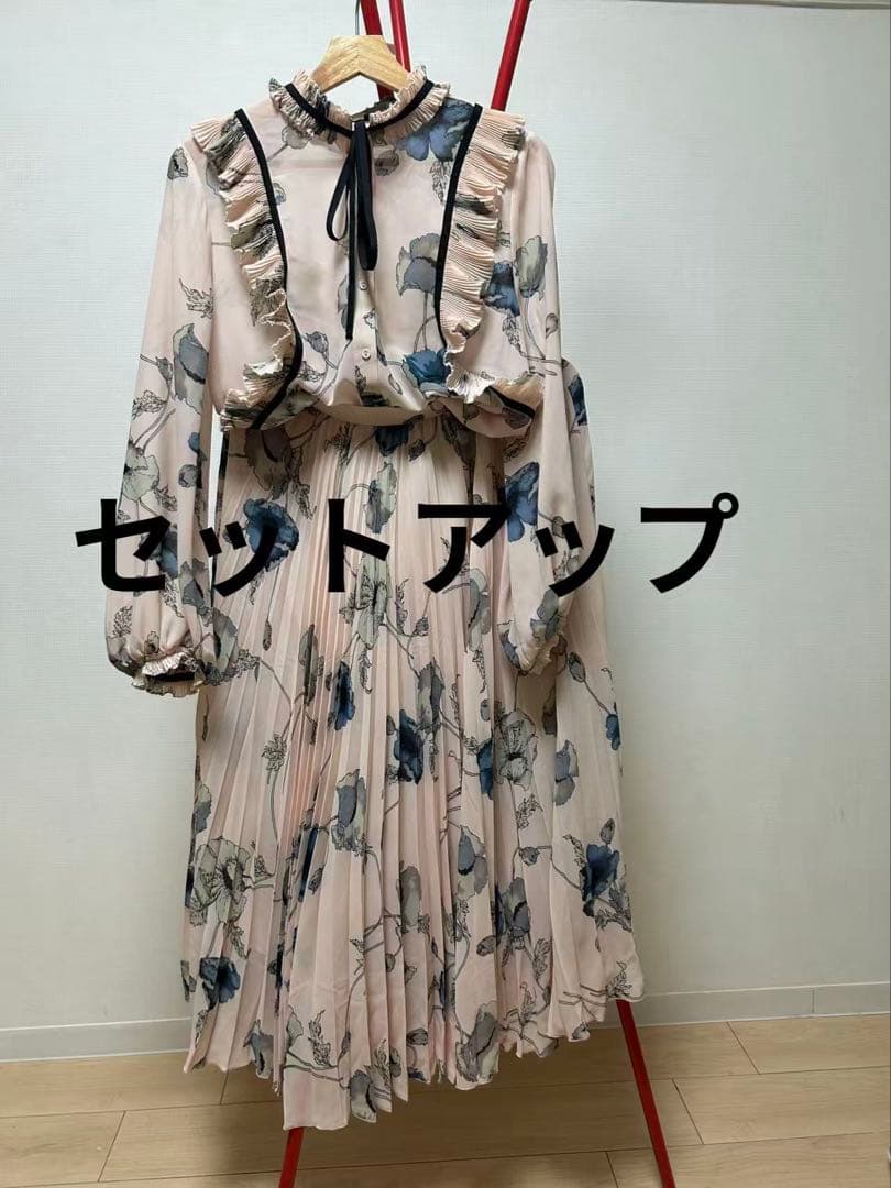 Sov. / ポリエステルシフォン セットアップ