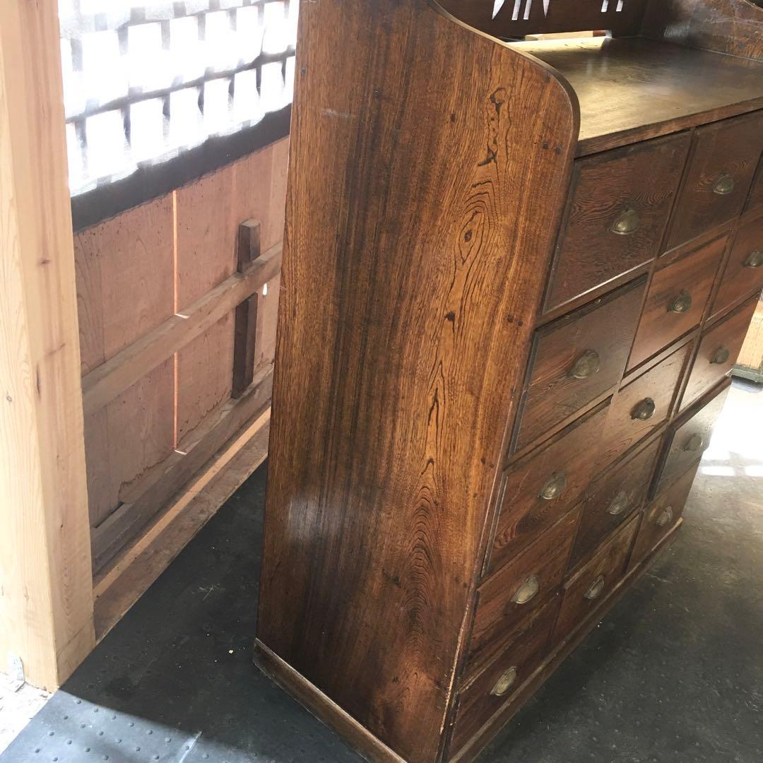 ☆15杯引出し棚☆小引出し 古家具 ヴィンテージ 小物 箪笥