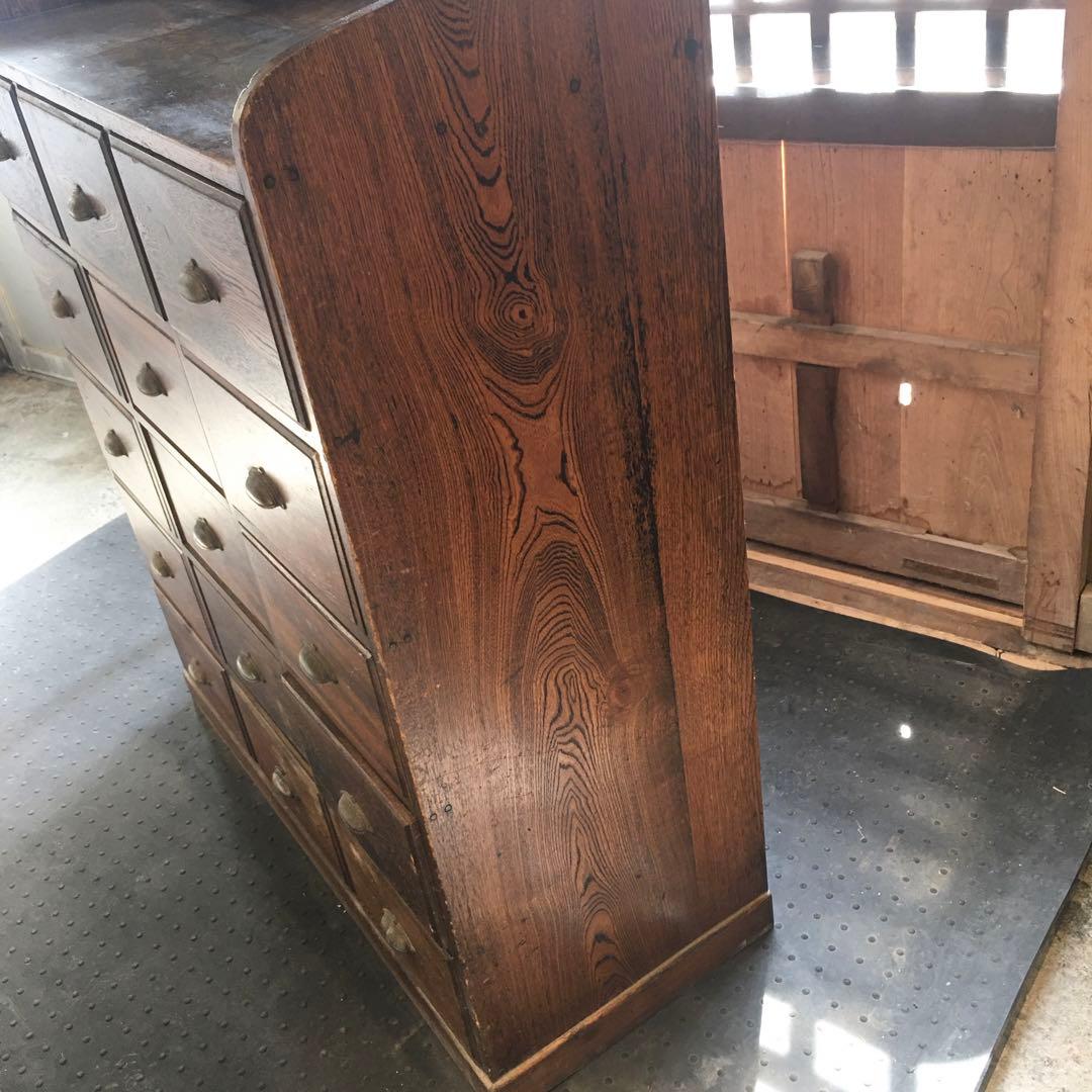 ☆15杯引出し棚☆小引出し 古家具 ヴィンテージ 小物 箪笥