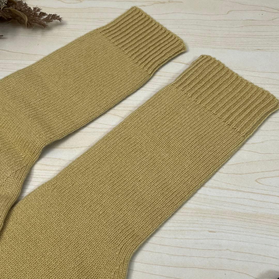 極美品✨モンクレール ウール カシミア ニット イエロー 手袋 5本指 グローブ