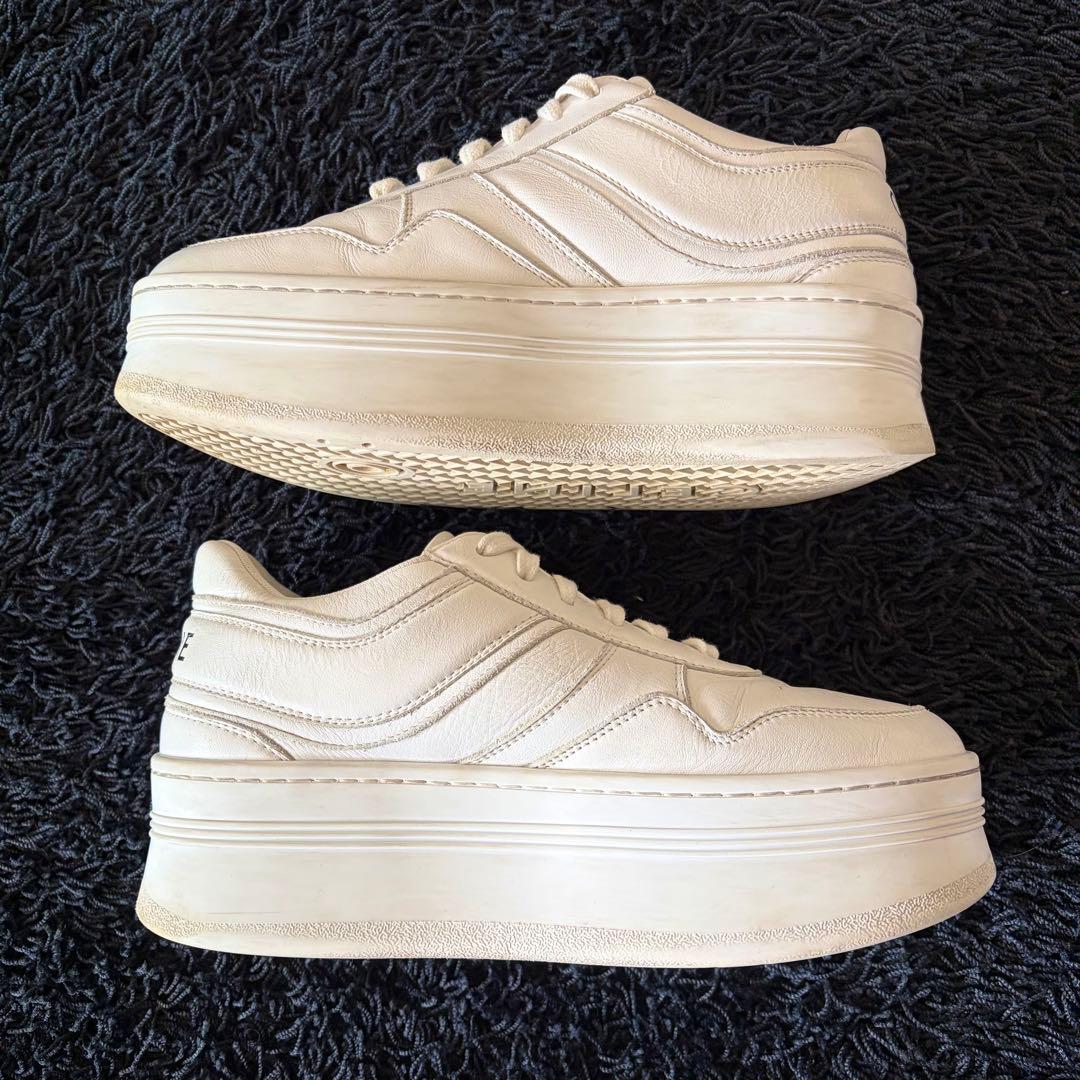 CELINE セリーヌ ブロックスニーカー 厚底 37 ホワイト