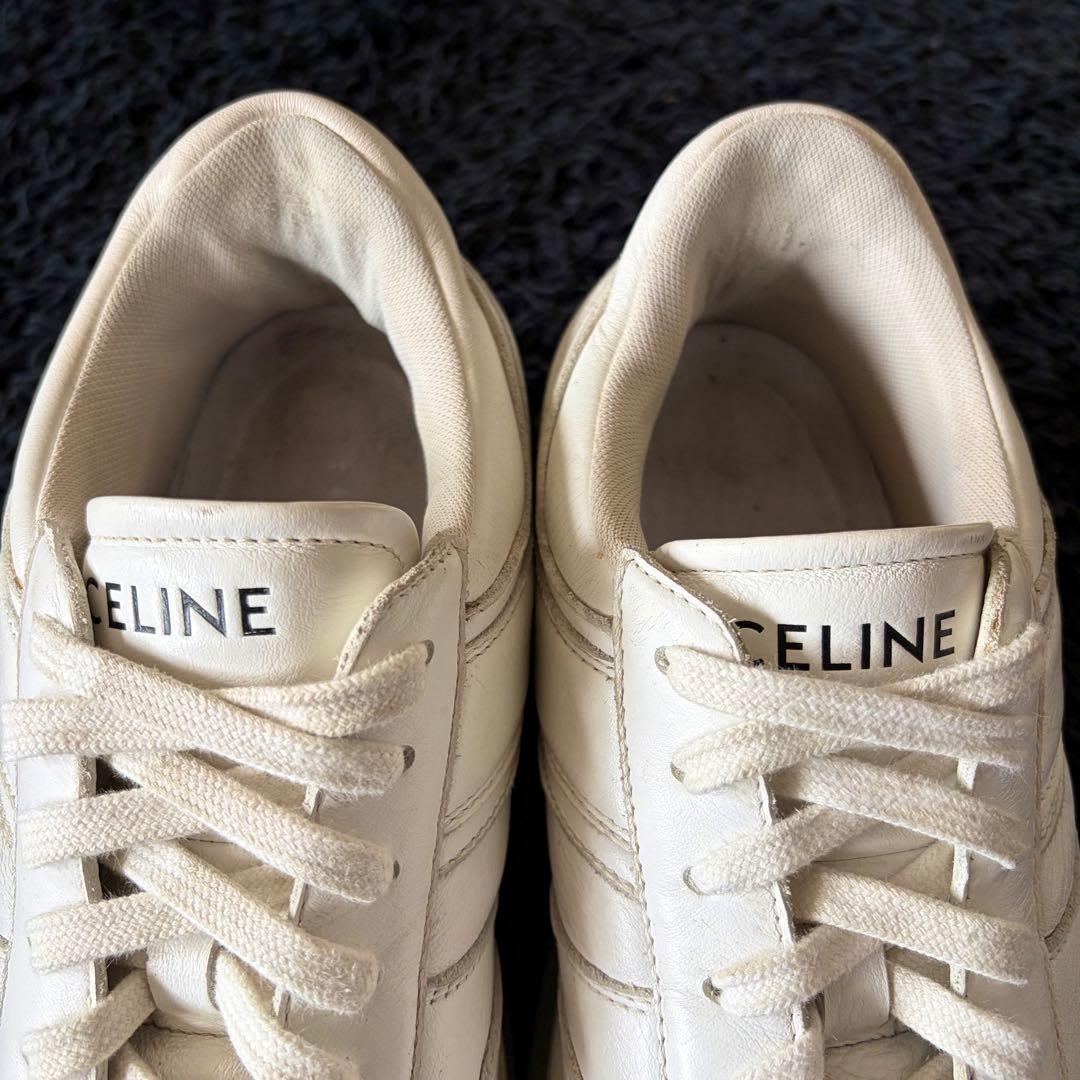CELINE セリーヌ ブロックスニーカー 厚底 37 ホワイト