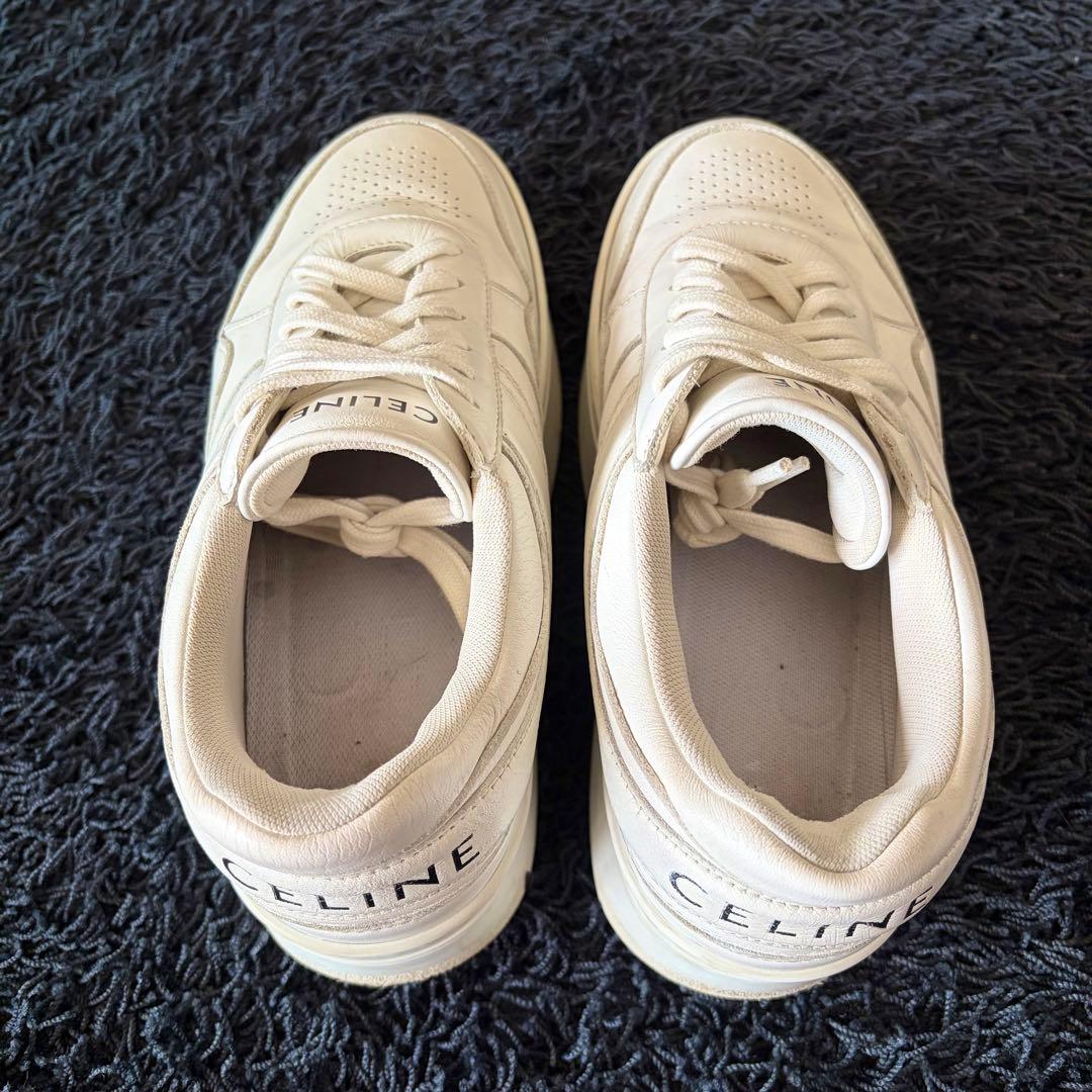 CELINE セリーヌ ブロックスニーカー 厚底 37 ホワイト