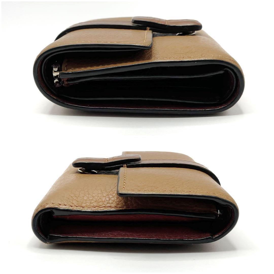 良品✨ ロエベ スモール バーティカルウォレット 折り財布 ブラウン