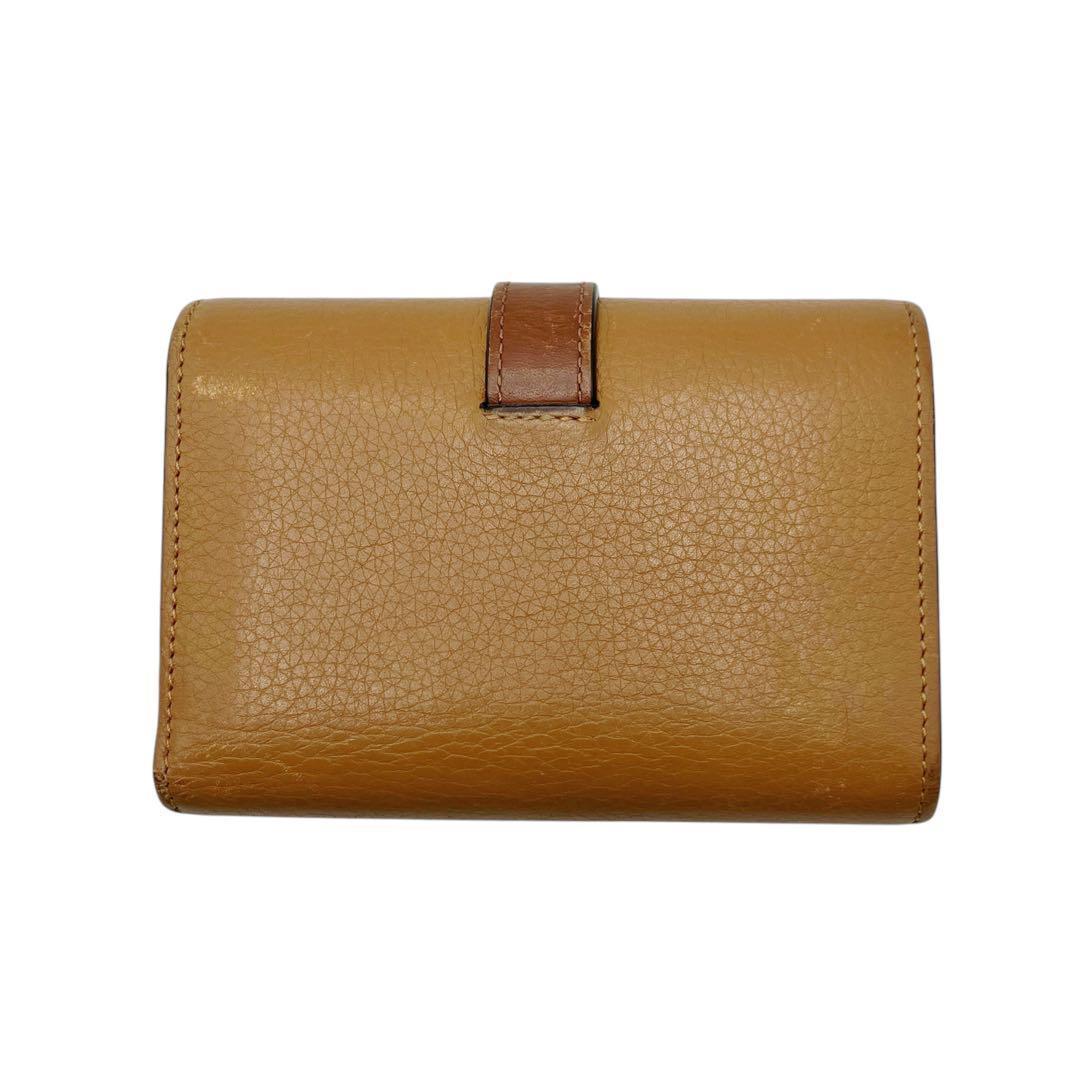良品✨ ロエベ スモール バーティカルウォレット 折り財布 ブラウン