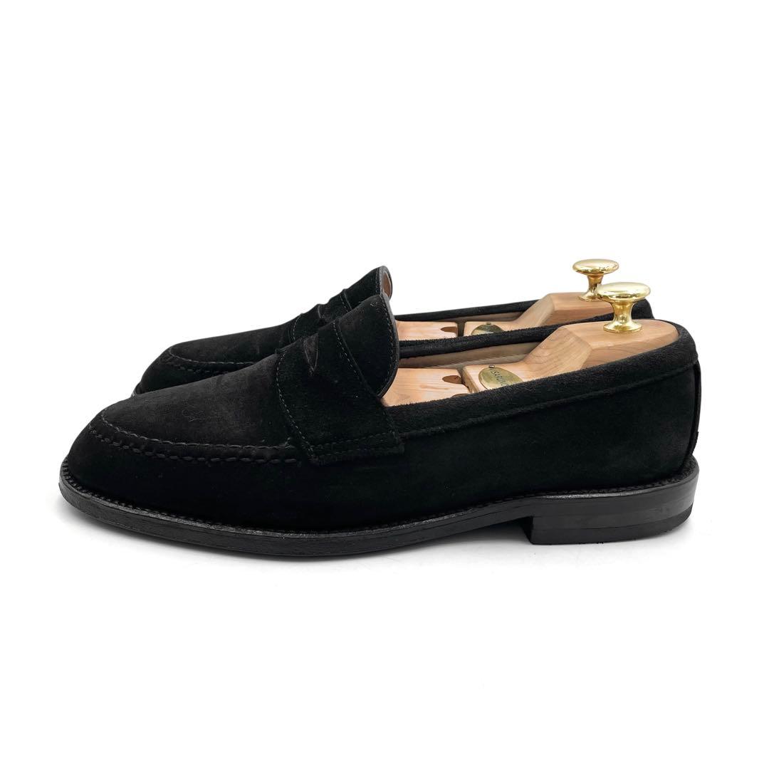 《超美品》Alden オールデン ローファー スウェード レザー 黒 6 1/2