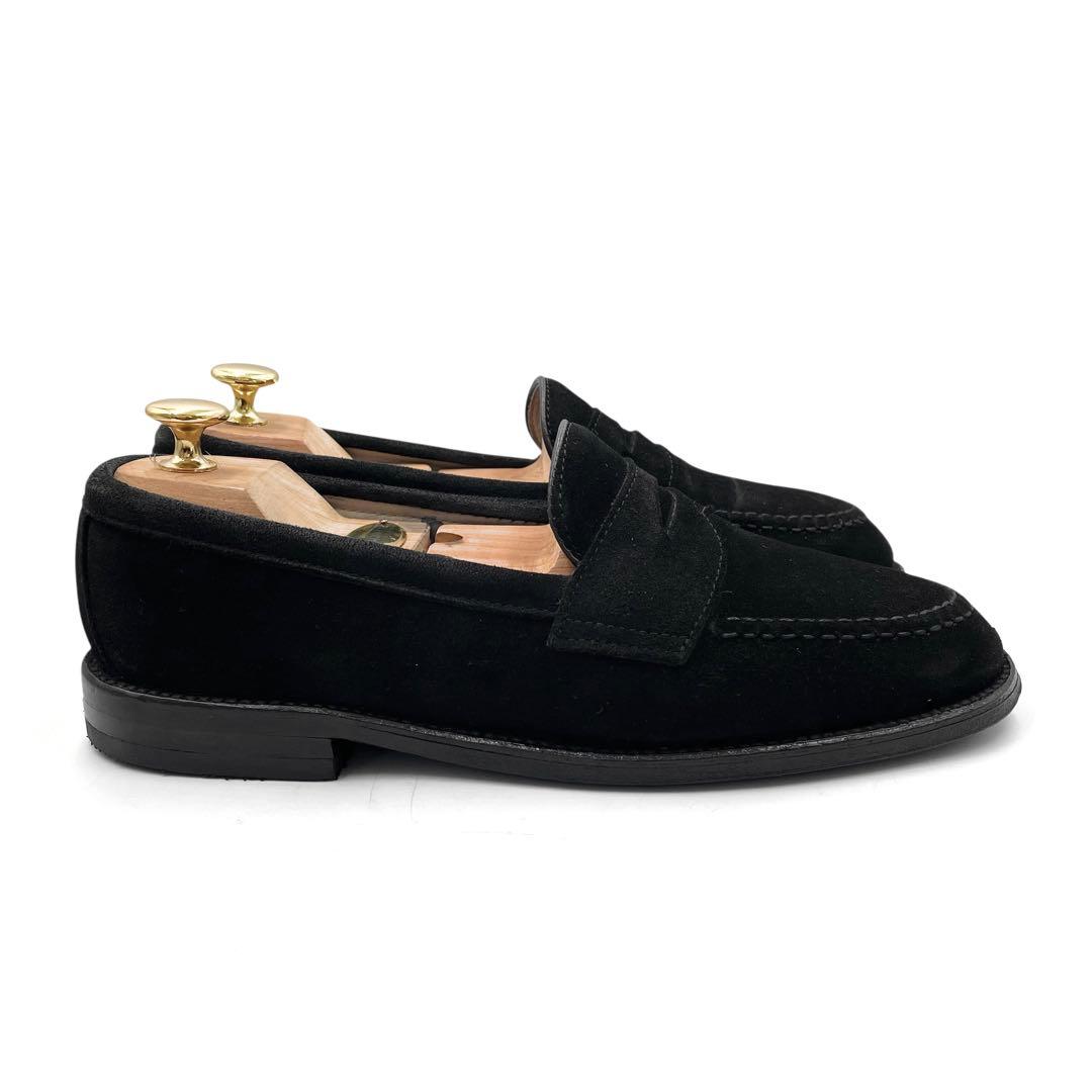 《超美品》Alden オールデン ローファー スウェード レザー 黒 6 1/2