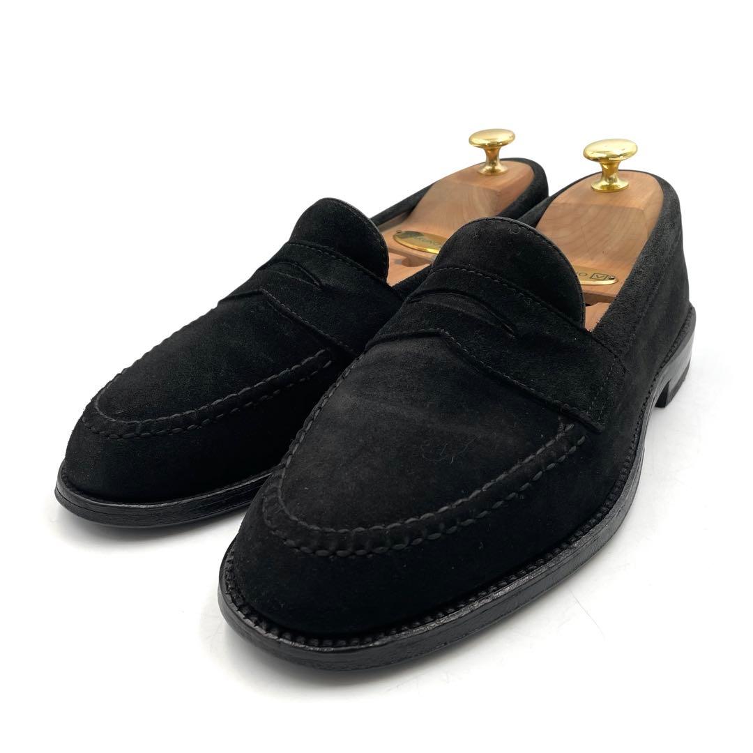 《超美品》Alden オールデン ローファー スウェード レザー 黒 6 1/2