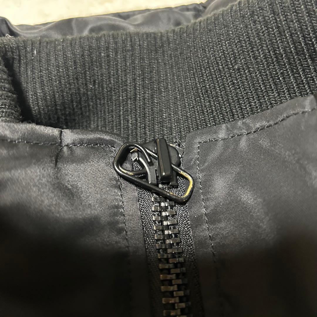 VANSON MA-1 フライトジャケット 裏地 シンサレート カモフラ 黒 S