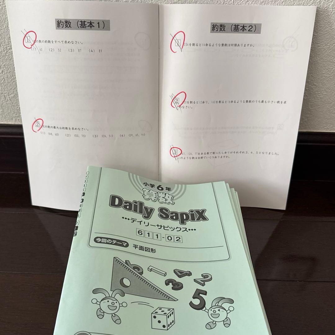 ⭐︎書込み少⭐︎ サピックス6年生　算数フルセット