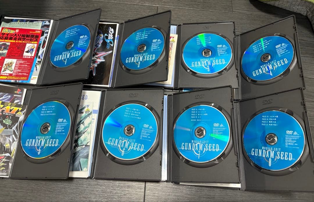 ⑤GUNDAM SEED DVD 1-13.13初回限定生産　トランプまとめ売り