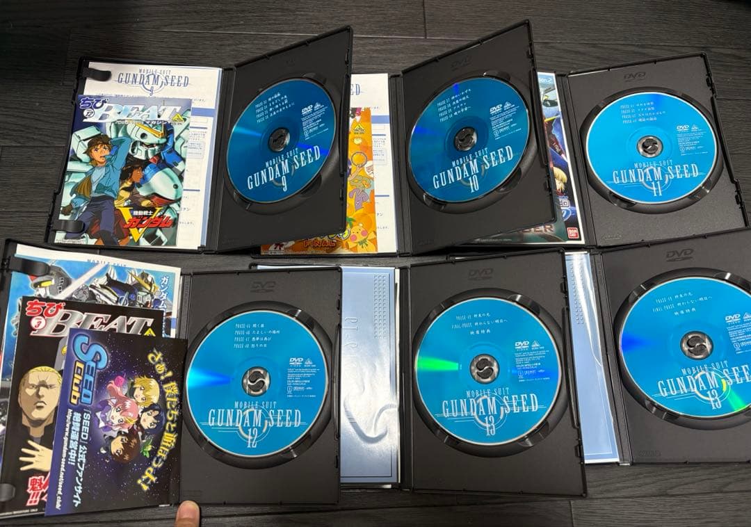 ⑤GUNDAM SEED DVD 1-13.13初回限定生産　トランプまとめ売り