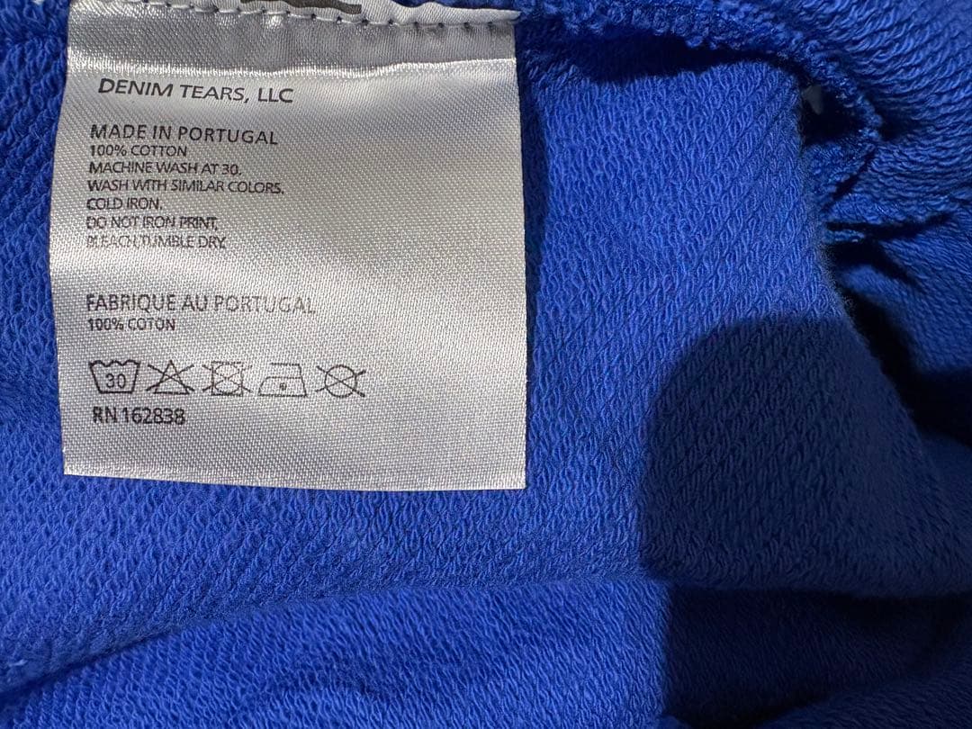 DENIM TEARS ハーフパンツ　Mサイズ　ブルー