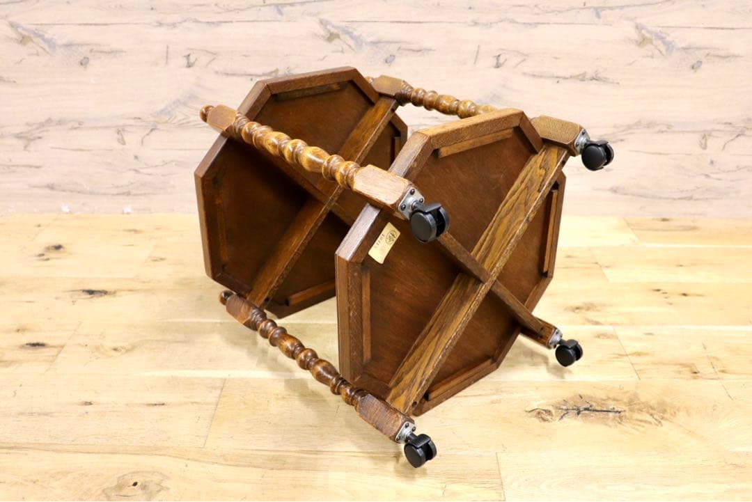 GMIK193○三越ブルージュ Brugge カントリーハウス 八角 ワゴン サ