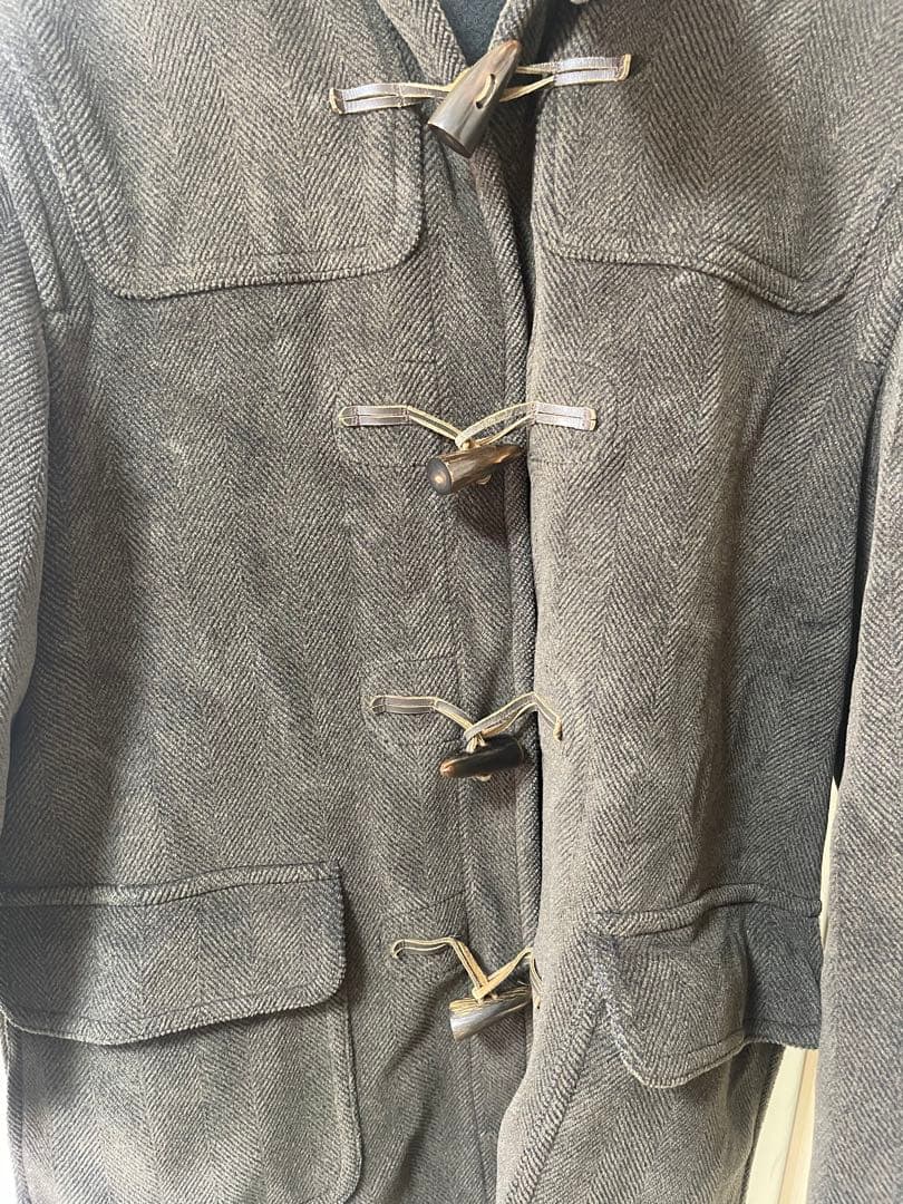 グローバーオール ダッフルコート ヘリンボーン