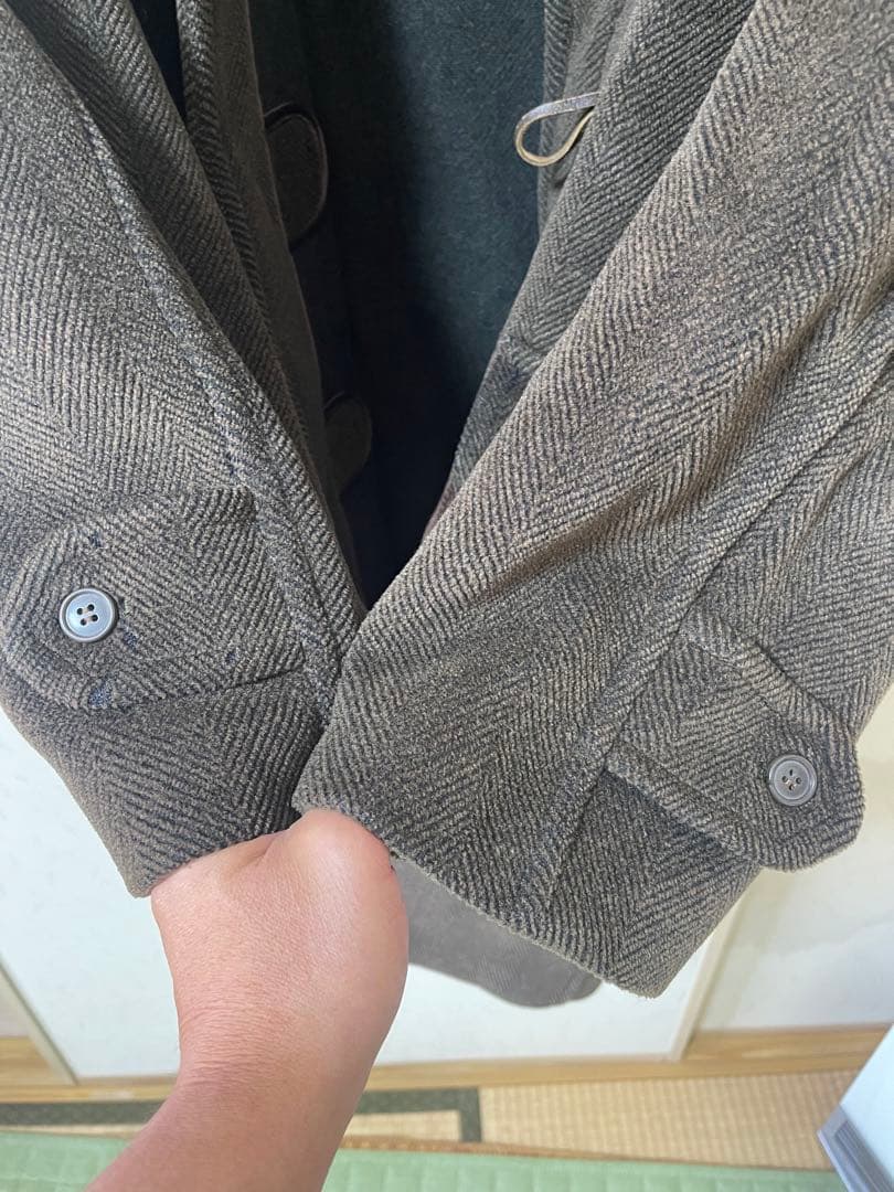 グローバーオール ダッフルコート ヘリンボーン