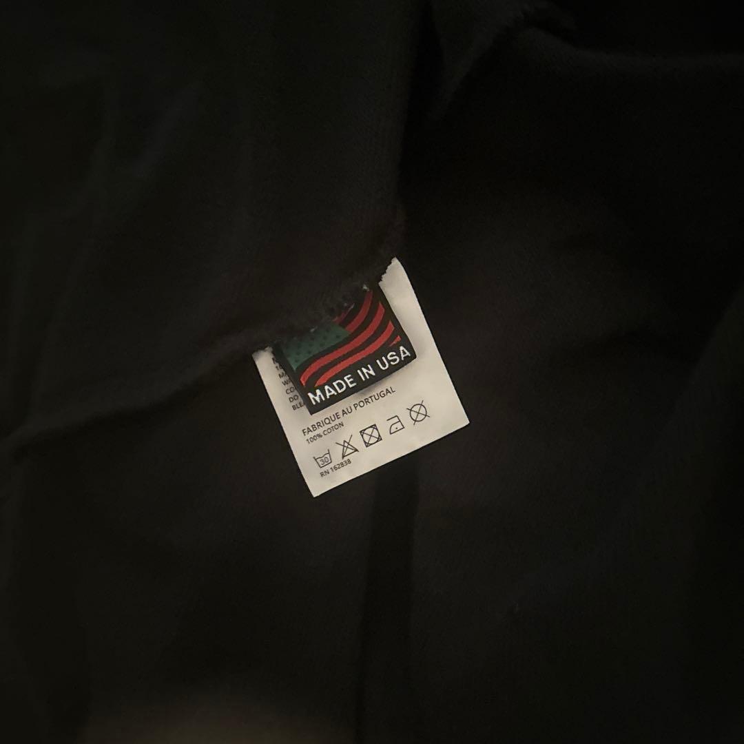 DENIM TEARS ブラックジップアップフーディ L