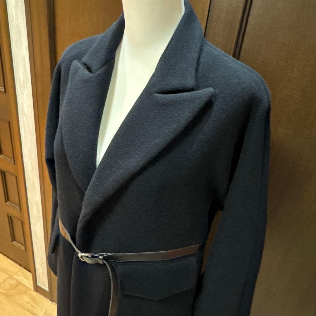 Yohji Yamamoto +Noir マキシコート 濃紺