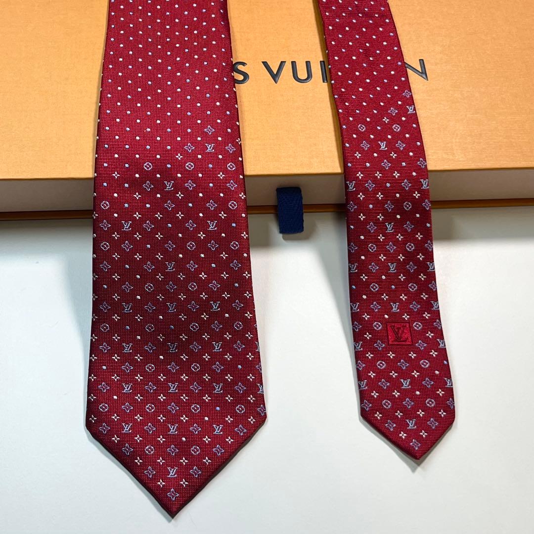 ✨極美品✨LOUIS VUITTON ルイヴィトン　ネクタイ　モノグラム　ドット