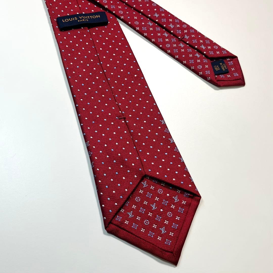✨極美品✨LOUIS VUITTON ルイヴィトン　ネクタイ　モノグラム　ドット