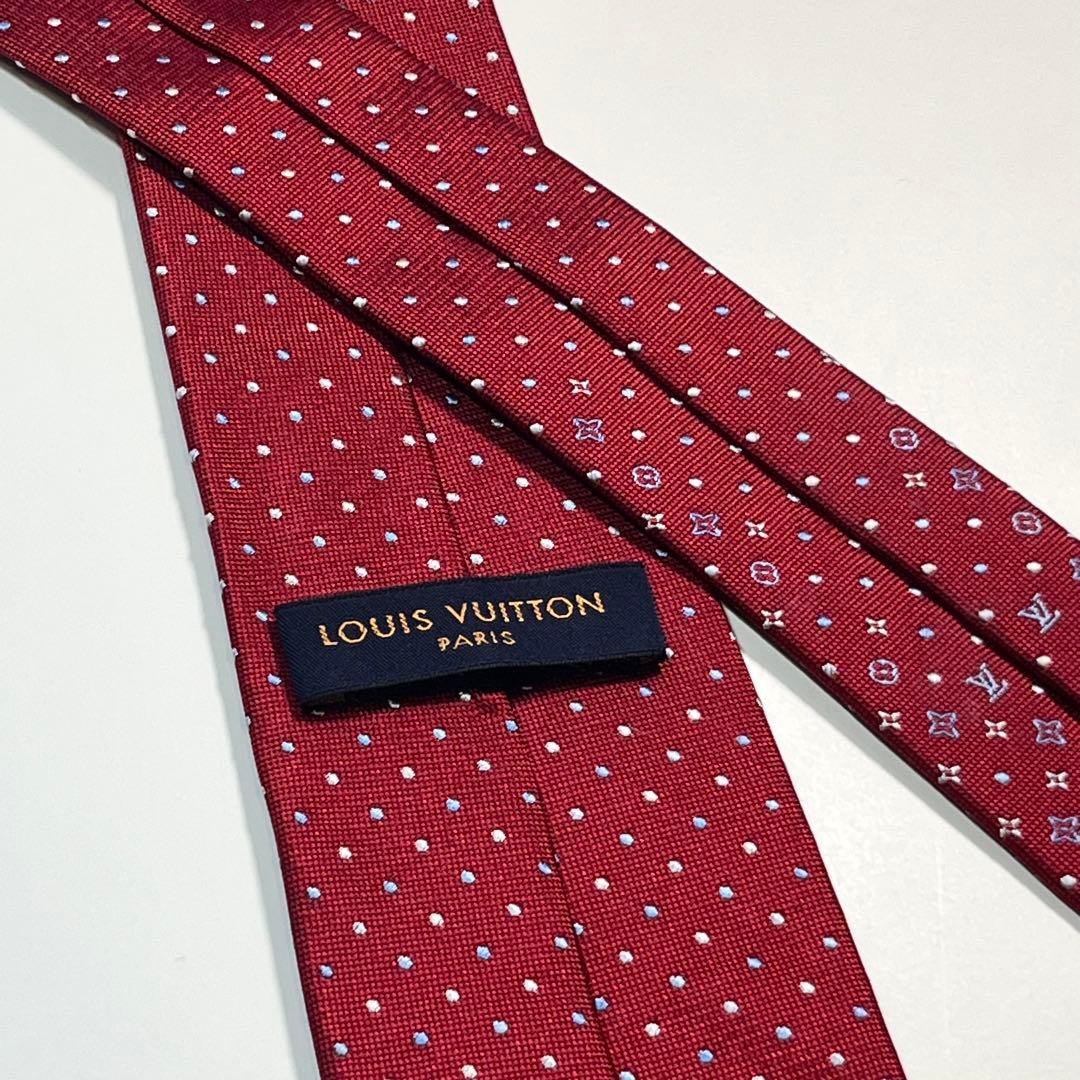✨極美品✨LOUIS VUITTON ルイヴィトン　ネクタイ　モノグラム　ドット