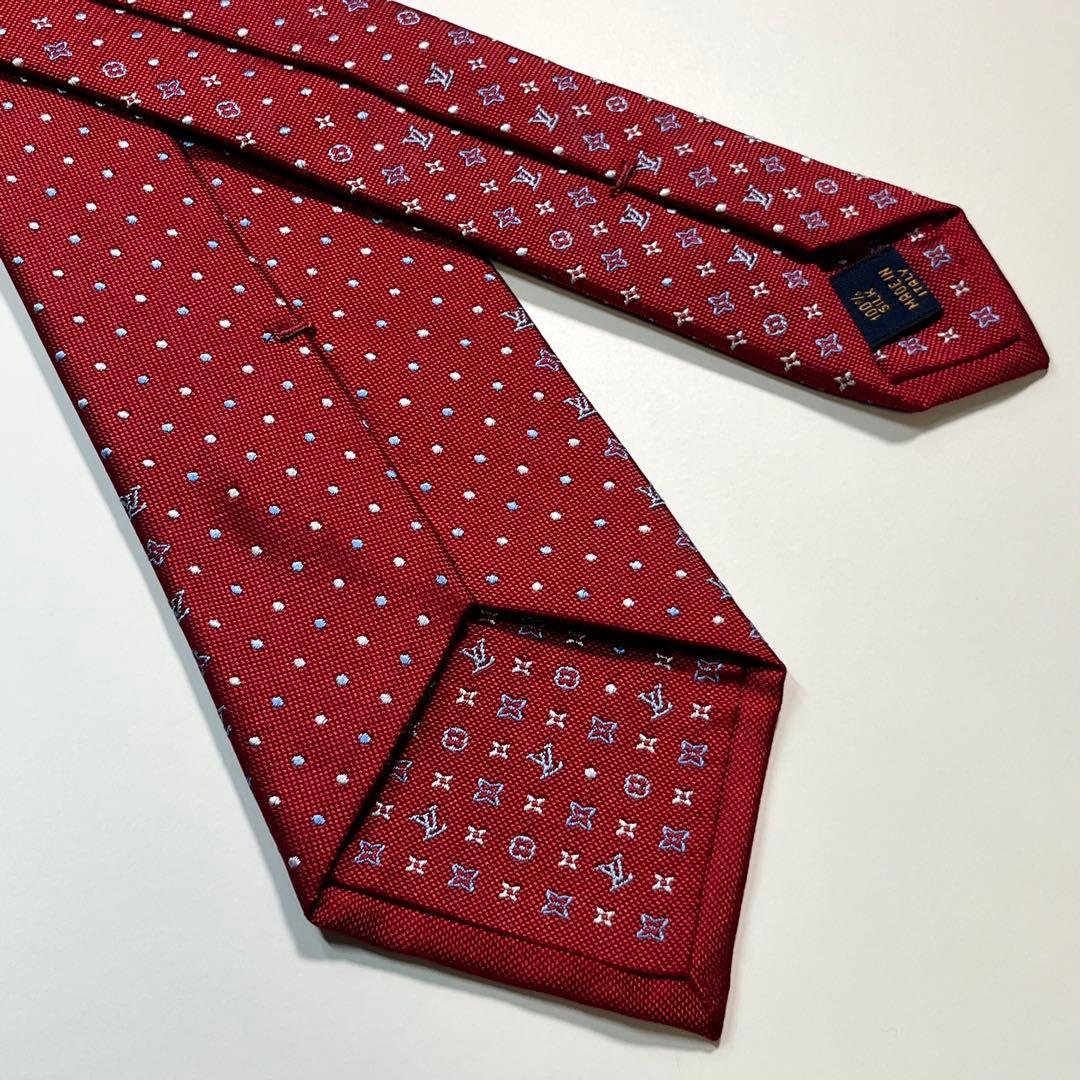 ✨極美品✨LOUIS VUITTON ルイヴィトン　ネクタイ　モノグラム　ドット