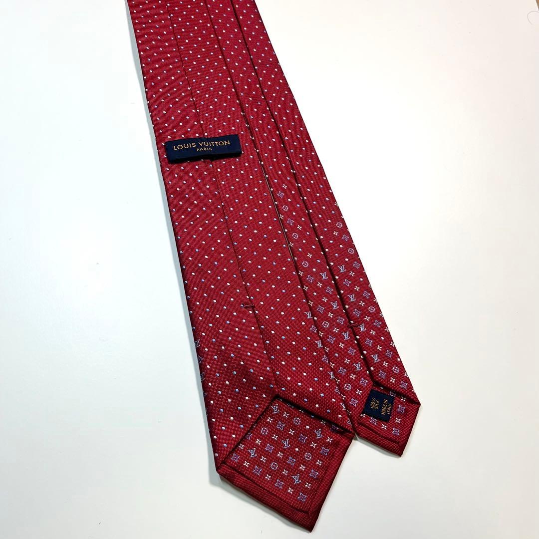 ✨極美品✨LOUIS VUITTON ルイヴィトン　ネクタイ　モノグラム　ドット