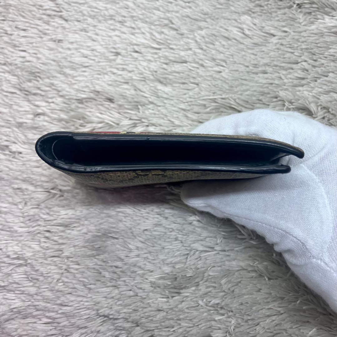 箱付き極美品✨GUCCI キングスネーク GGスプリーム 二つ折り財布 GG柄