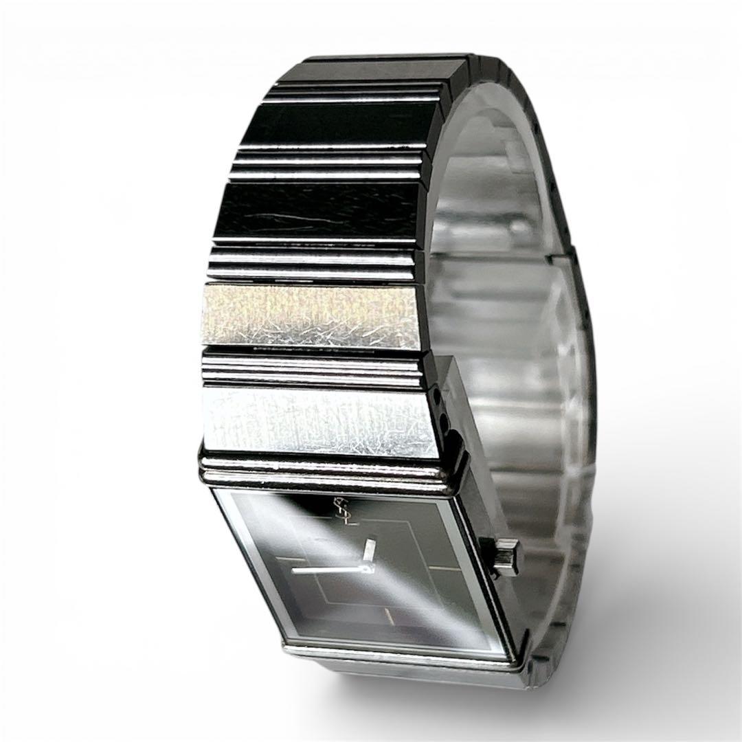 稼働　イヴ・サンローラン スクエア クォーツ　腕時計　シチズン　ゴールド　YSL