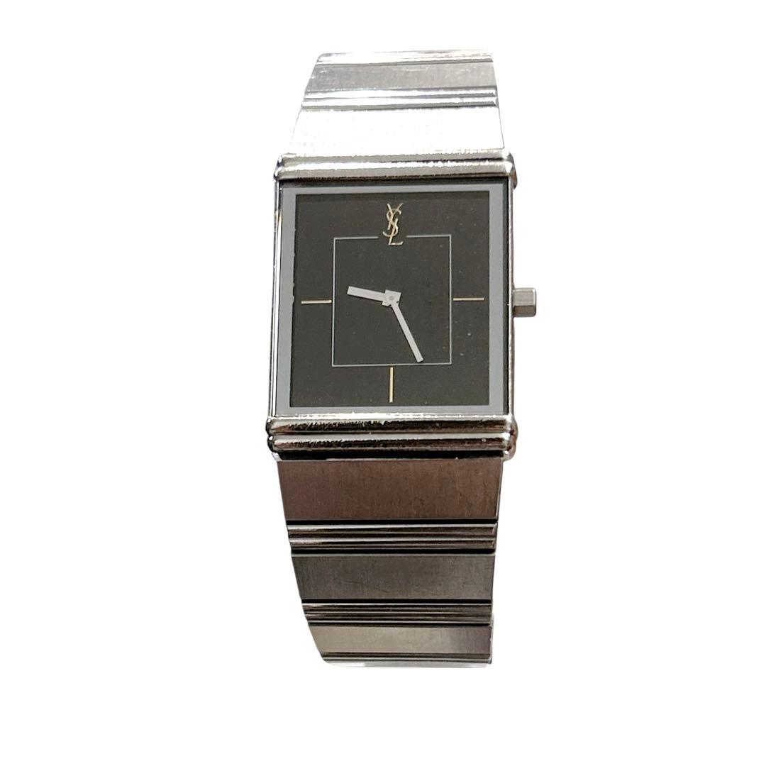 稼働　イヴ・サンローラン スクエア クォーツ　腕時計　シチズン　ゴールド　YSL