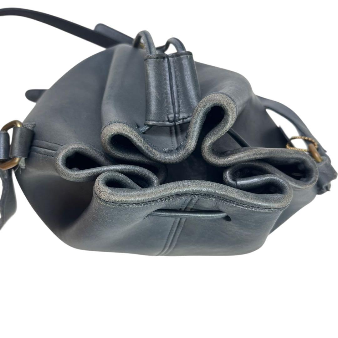 COACH コーチ オールドコーチ ショルダーバッグ 巾着 レザー