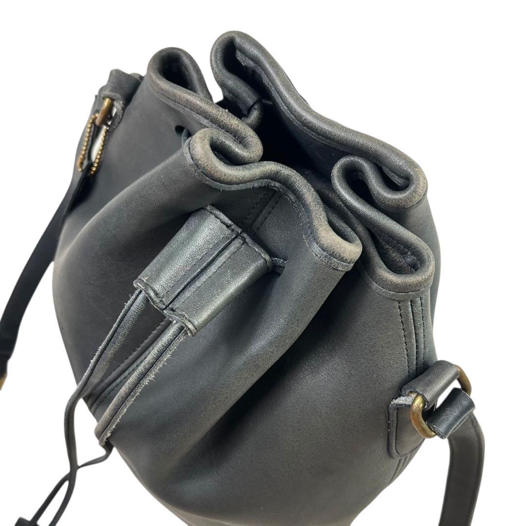 COACH コーチ オールドコーチ ショルダーバッグ 巾着 レザー