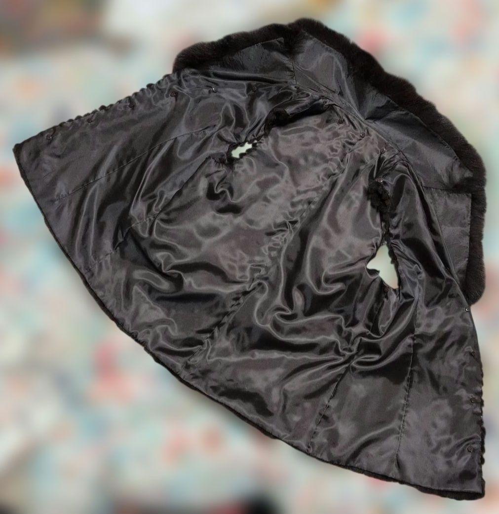 ✨未使用✨肉厚フォックスFUR・ラビットファーライナー付き ジャケット丈70cm