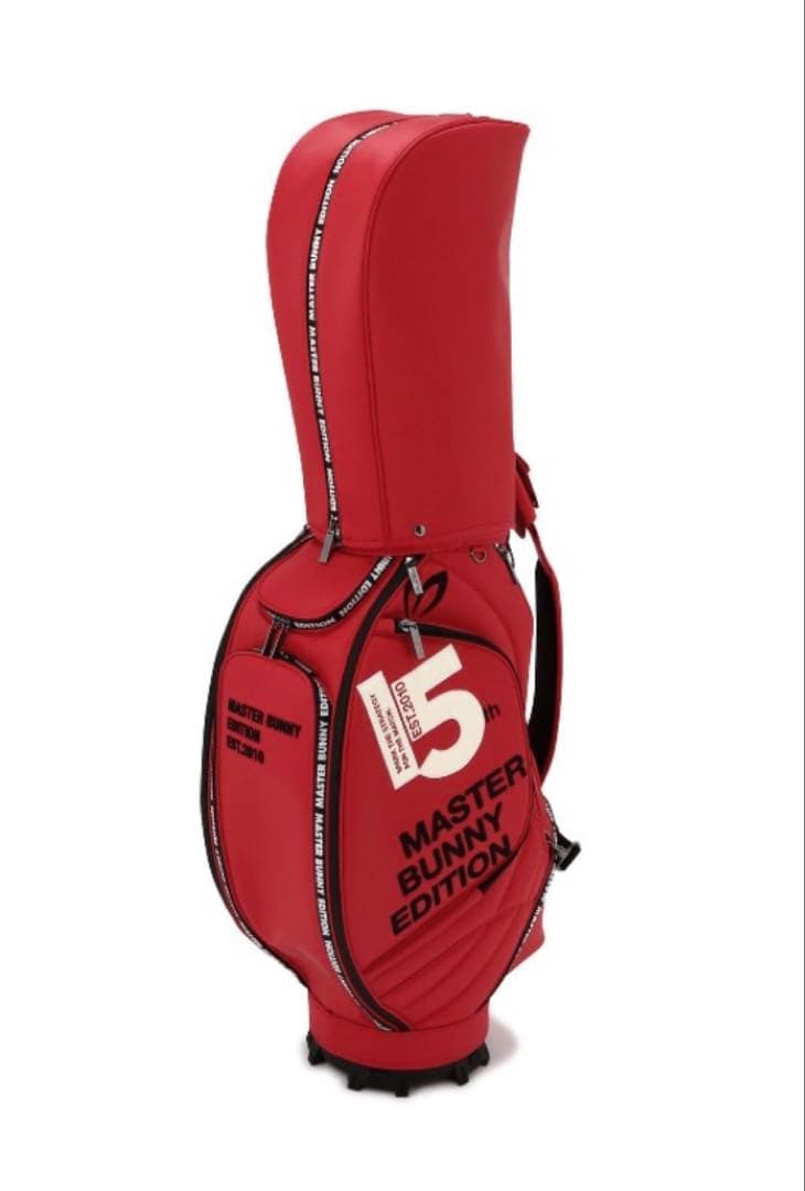 新品 パーリーゲイツ マスターバニー PRO仕様キャディバッグ 赤 UNISEX