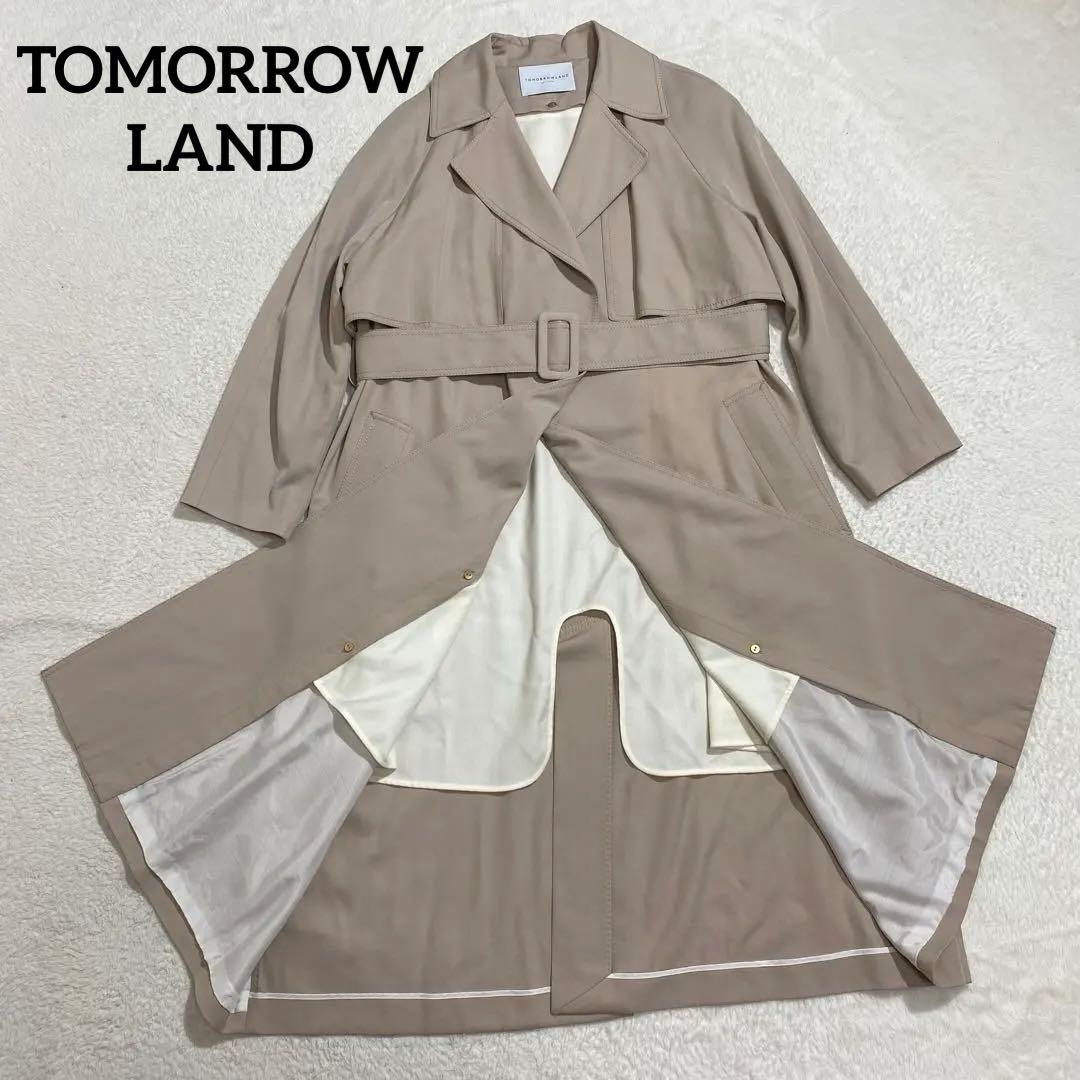 現行　トゥモローランド　ウールギャバジン ガウンコート　ライナー付き