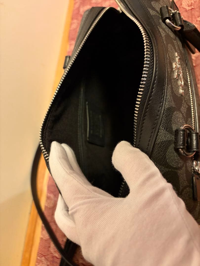 【COACH】 バッグ 2Way 黒（金具はシルバー）手提げ•ショルダー