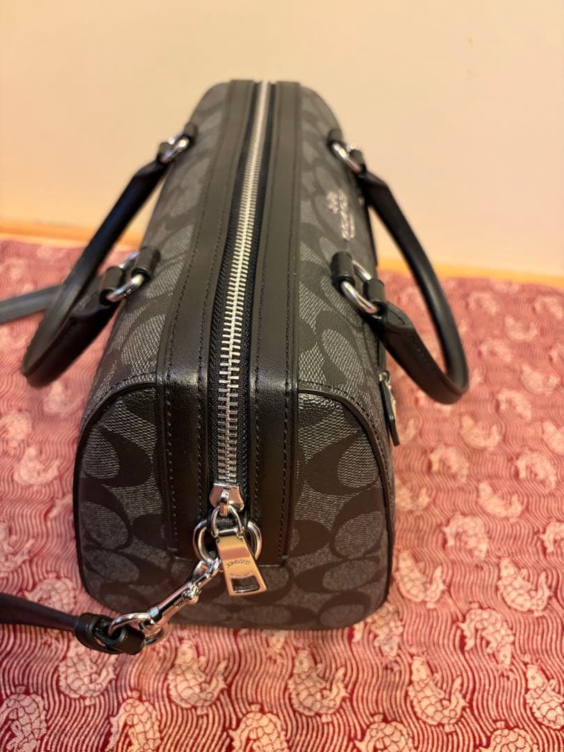 【COACH】 バッグ 2Way 黒（金具はシルバー）手提げ•ショルダー