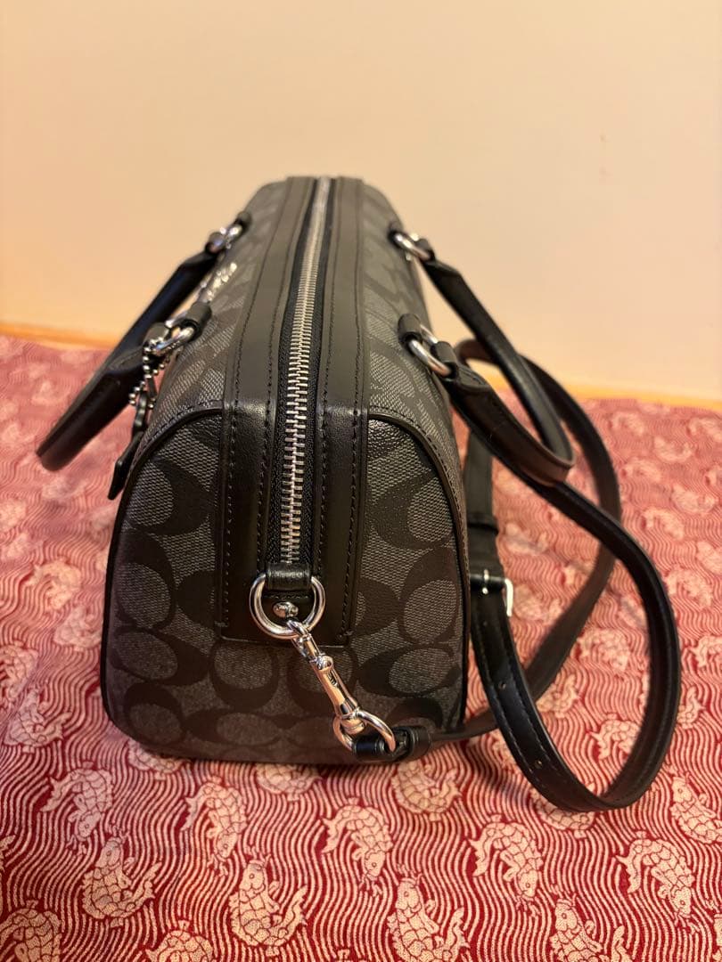 【COACH】 バッグ 2Way 黒（金具はシルバー）手提げ•ショルダー