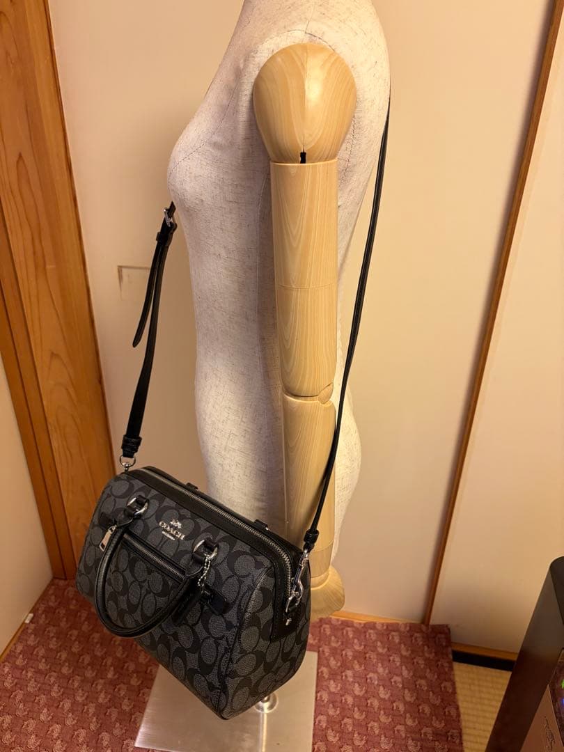 【COACH】 バッグ 2Way 黒（金具はシルバー）手提げ•ショルダー