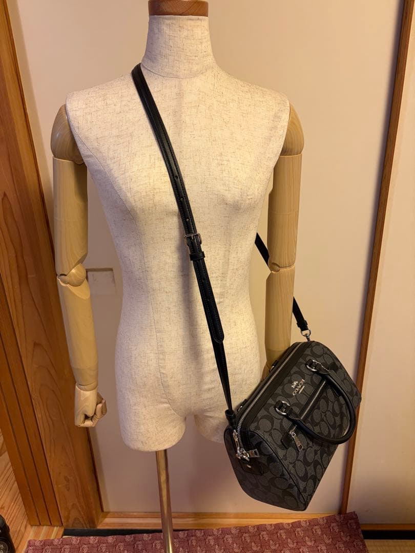 【COACH】 バッグ 2Way 黒（金具はシルバー）手提げ•ショルダー