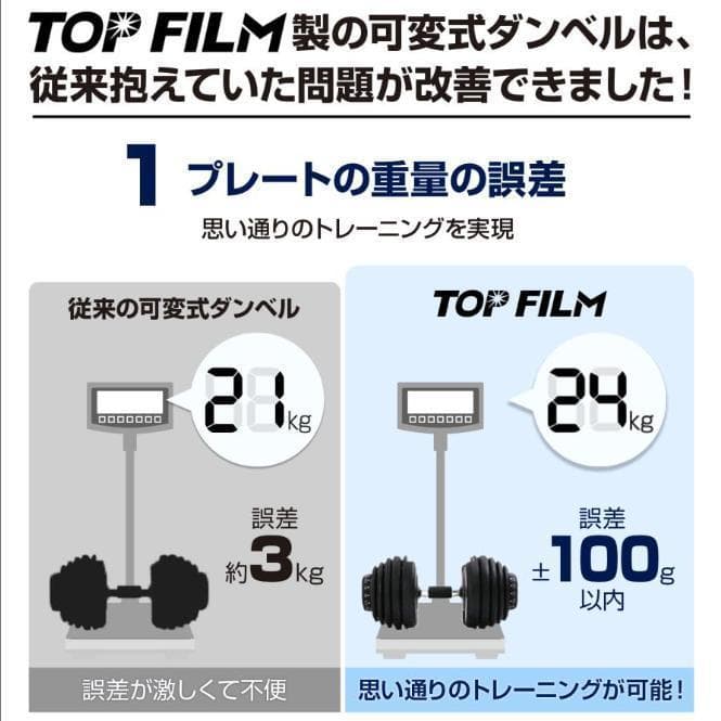 ダンベル可変式40キロ 1個 多機能 17段階調節 アジャスタブルダンベル